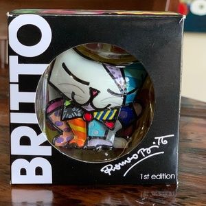 Romero Britto - 1ST EDITION - miniature collectible mini Sugar cat Pop Art